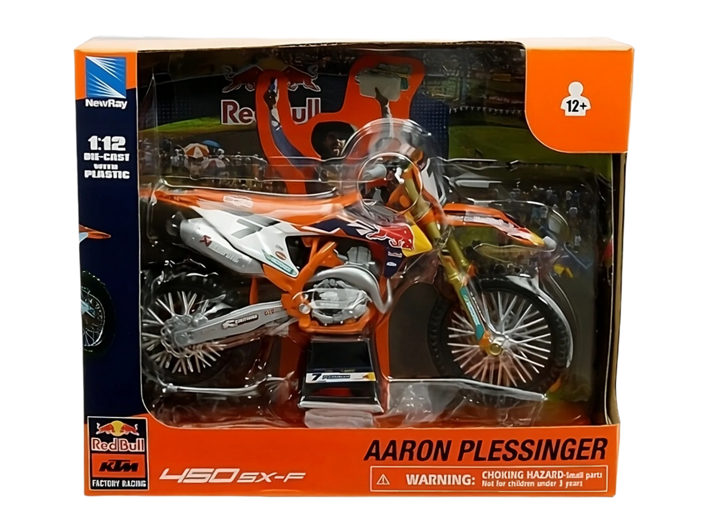 New Ray 1:12 Aaron Plessinger RED BULL KTM SXF 450 Toy - Toy - mx4ever