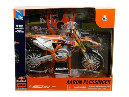 New Ray 1:12 Aaron Plessinger RED BULL KTM SXF 450 Toy - Toy - mx4ever