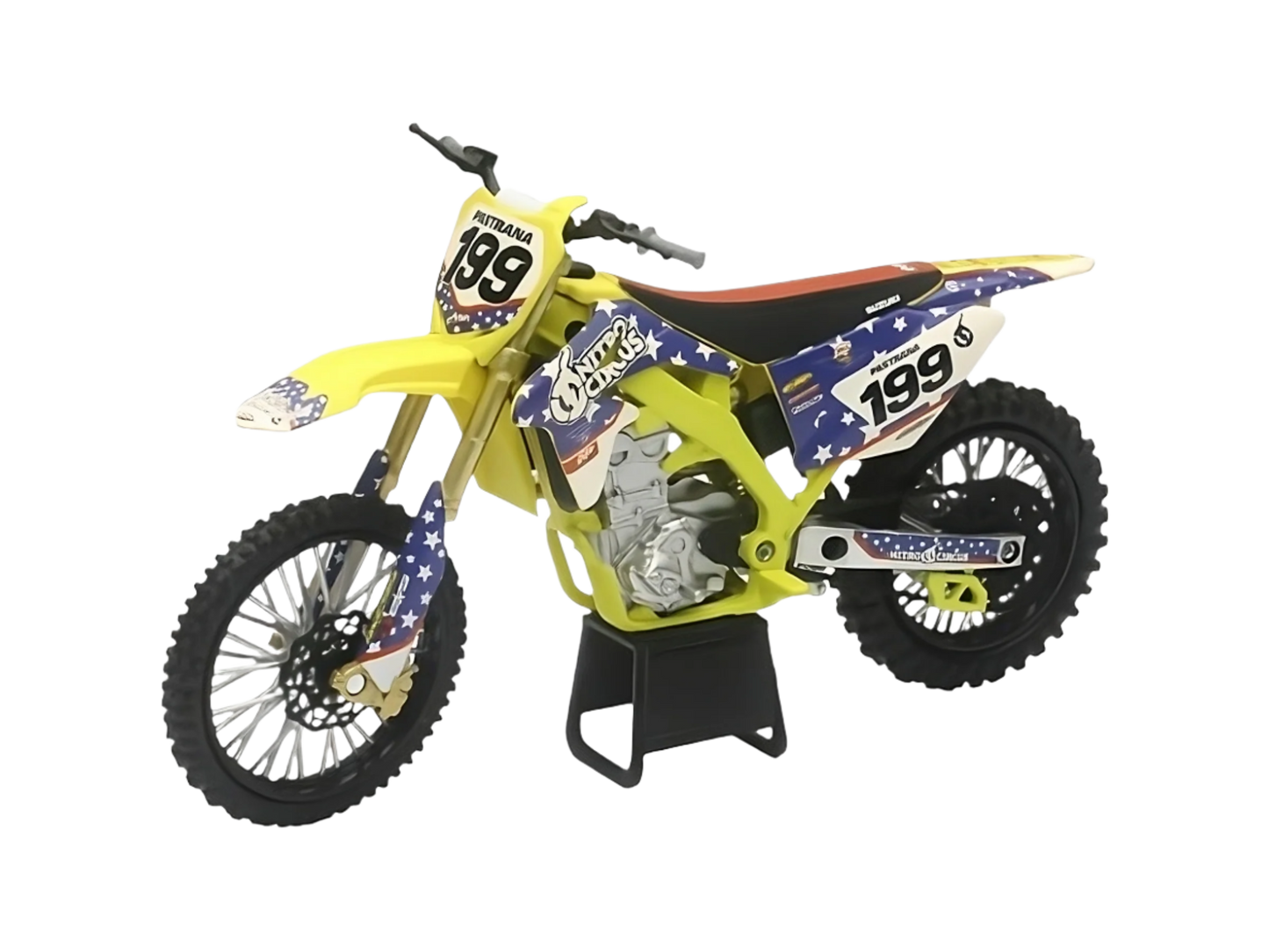 New Ray 1:12 Travis Pastrana Nitro Circus Suzuki RMZ 450 Toy - Toy - mx4ever