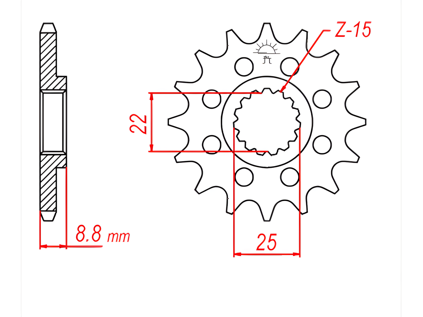 JT Sprockets Maxi Rubber Cushioned Front Sprocket - Sprockets - mx4ever