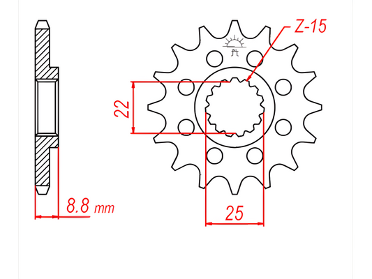 JT Sprockets Maxi Rubber Cushioned Front Sprocket - Sprockets - mx4ever