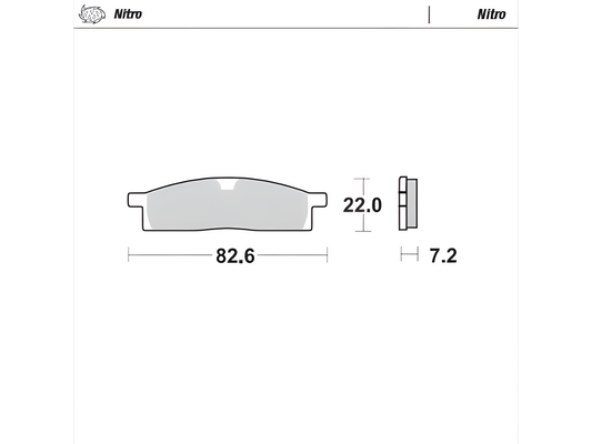 Moto Master Mini Nitro Brake Pads 65cc - Brakes - mx4ever