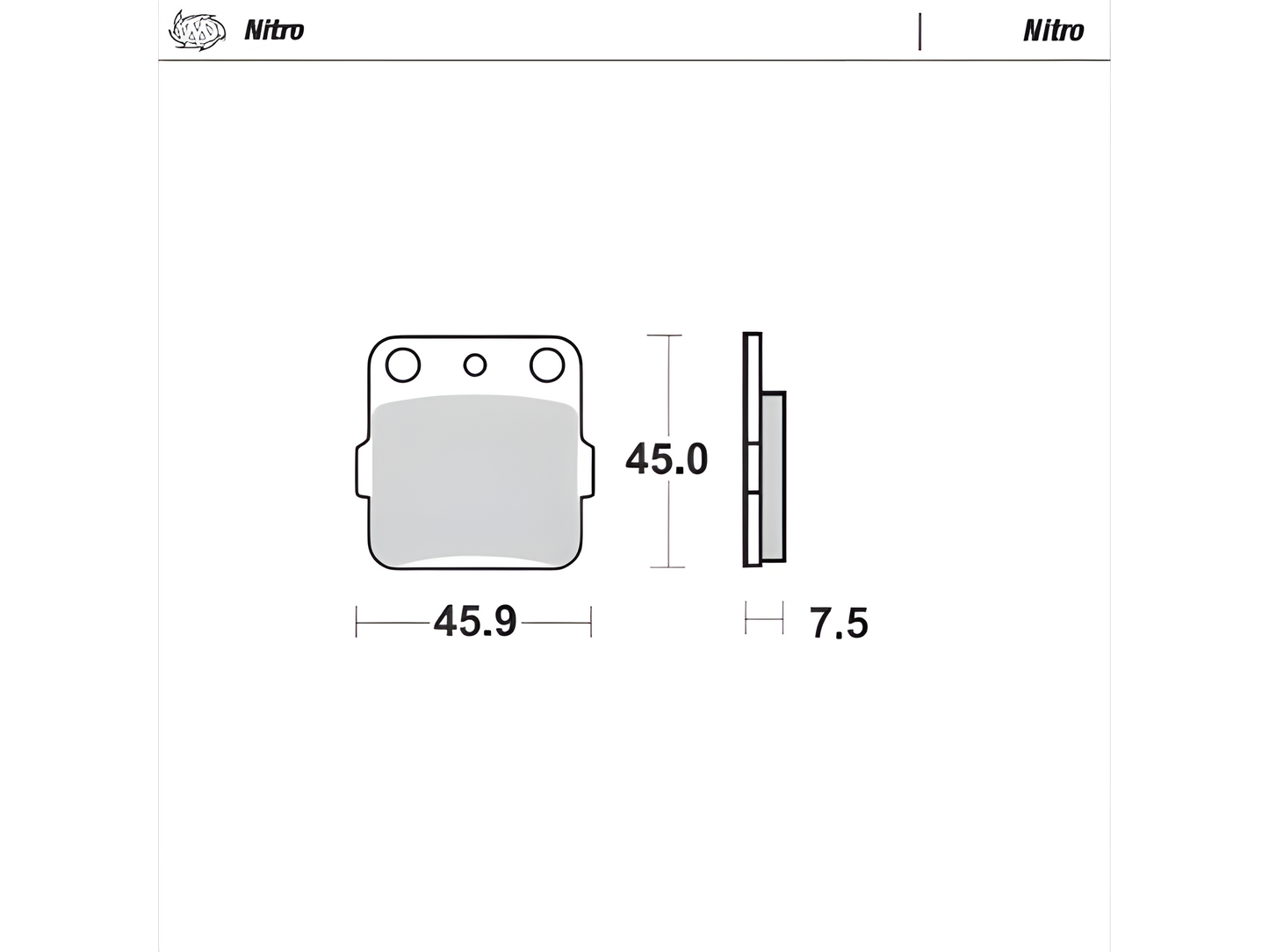 Moto Master Mini Nitro Brake Pads 85cc - Brakes - mx4ever