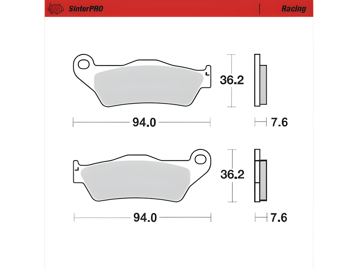 Moto Master Mini Racing Brake Pads 85cc - Brakes - mx4ever