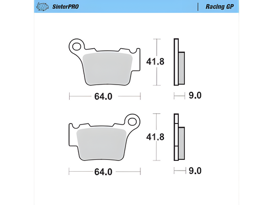 Moto Master Mini Racing GP Brake Pads 85cc - Brakes - mx4ever