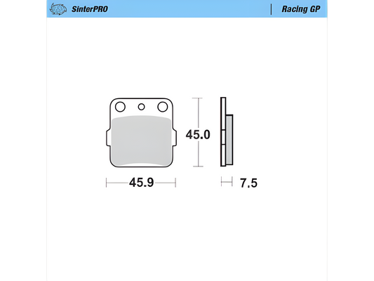 Moto Master Mini Racing GP Brake Pads 65cc - Brakes - mx4ever