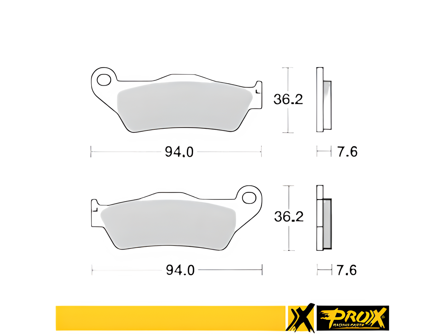 ProX Maxi Standard Front Brake Pads - Brakes - mx4ever