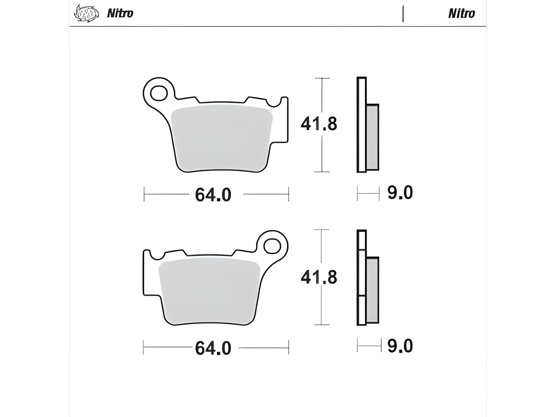 Moto Master Mini Nitro Brake Pads 85cc - Brakes - mx4ever