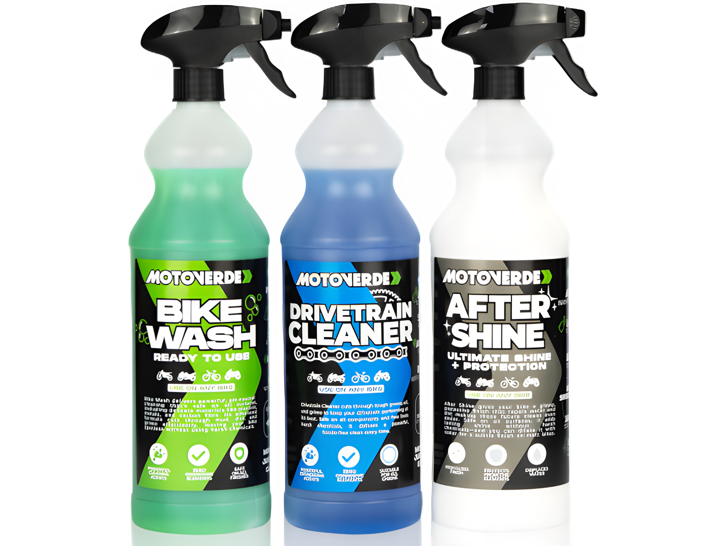 Motoverde Bike Care Triple Bundle - Cleaning - mx4ever