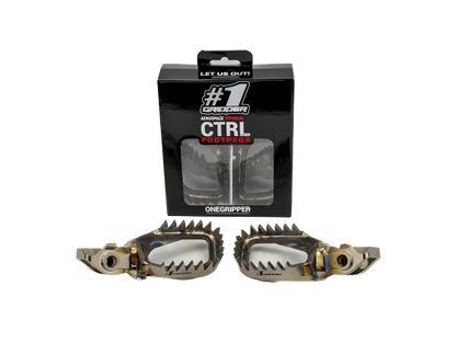 Onegripper Maxi Ti-CTRL (Control) Mud Free Footpegs - Footpegs - mx4ever