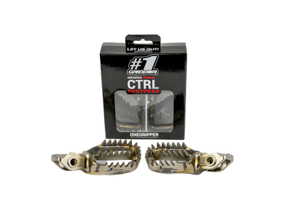 Onegripper Maxi Ti-CTRL (Control) Ultra Grip Footpegs - Footpegs - mx4ever