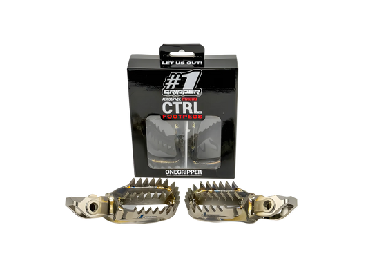 Onegripper Maxi Ti-CTRL (Control) Ultra Grip Footpegs